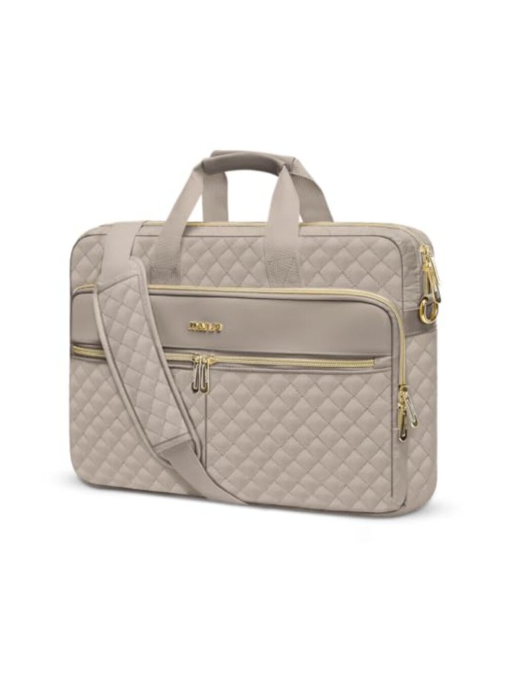 Quilted Laptop Messenger Bag with Shoulder Strap for 15-16 inch Computers
